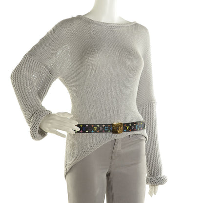 Louis Vuitton Monogram Multicolor LV Cut Reversible Belt 90 36 Black 2 of 10