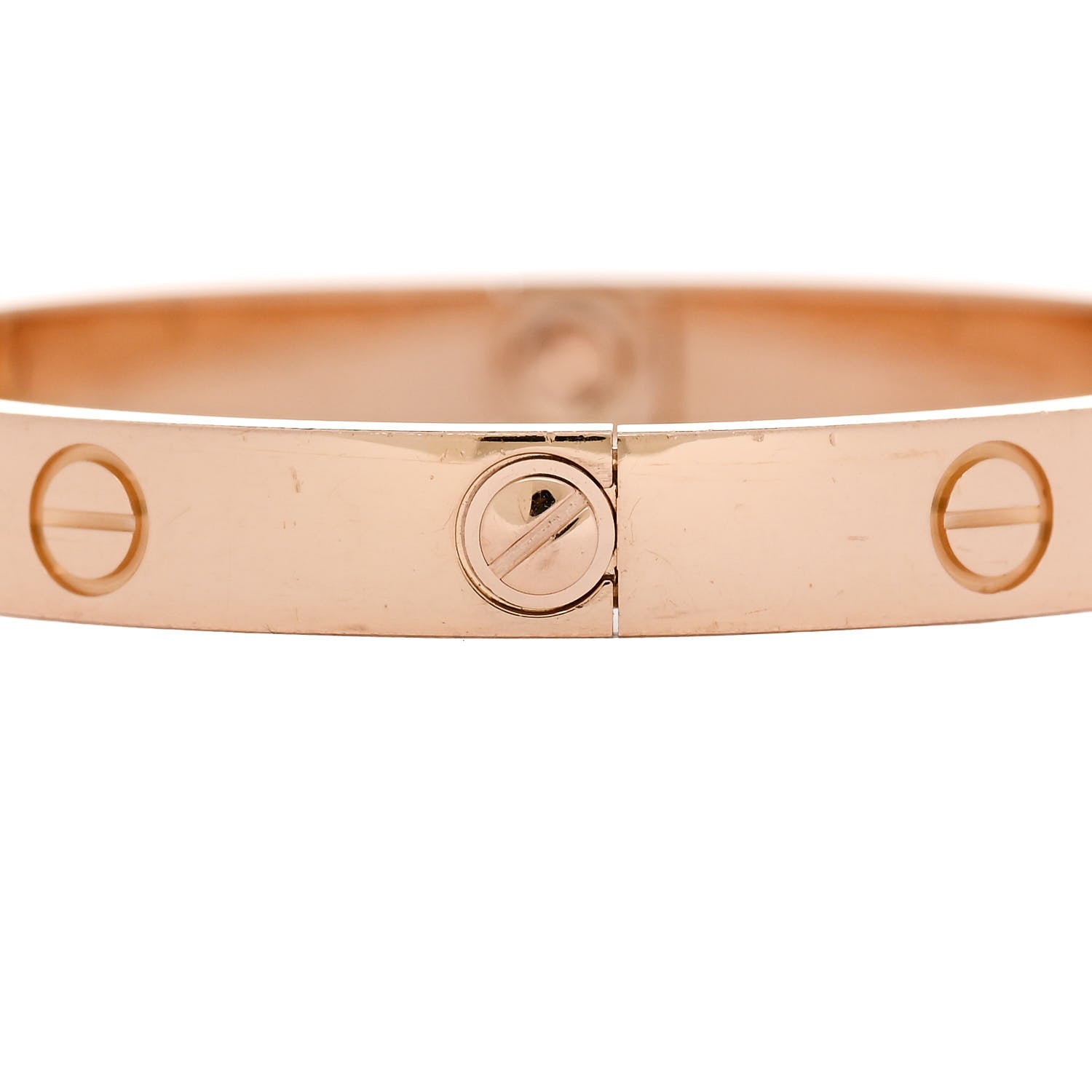 Cartier 18K Pink Gold 4 Diamond LOVE Bracelet 16 5 of 10