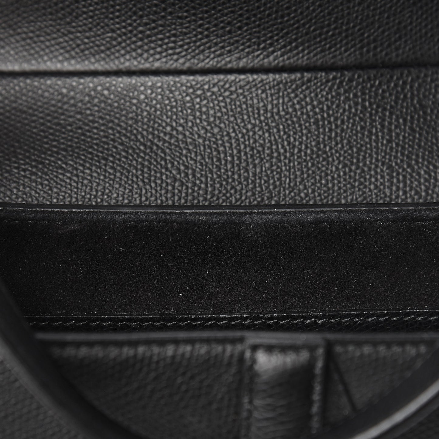 Grained Calfskin Saddle Bag Black