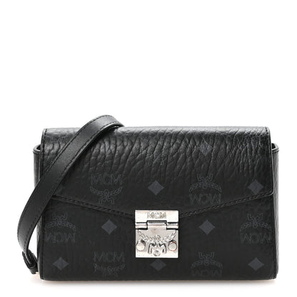 MCM Visetos Small Millie Crossbody Bag Black 1 of 10
