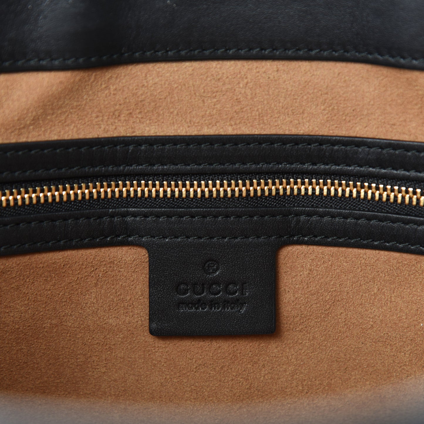 GG Supreme Monogram Medium Padlock Tote Black