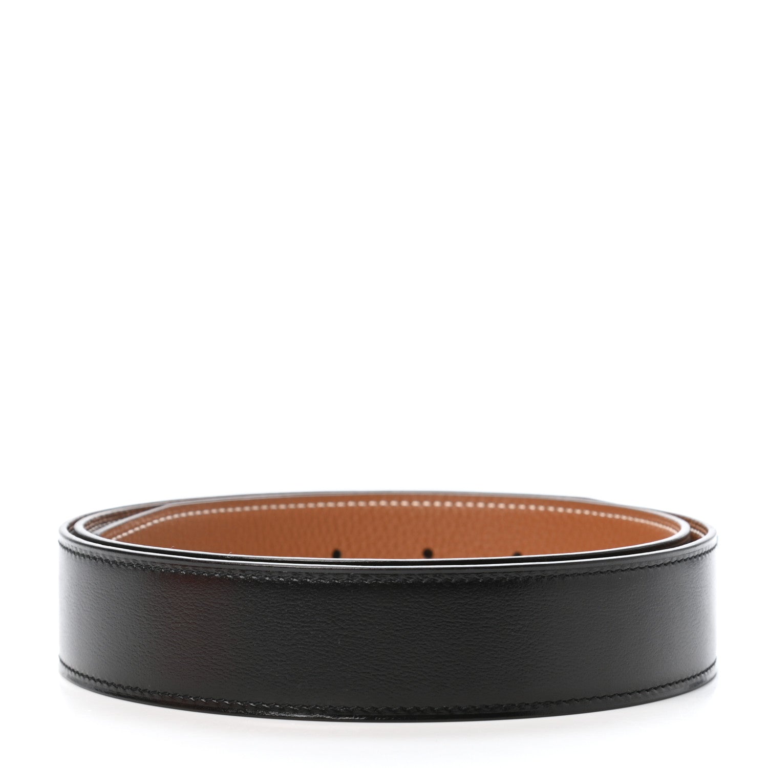Hermes Box Togo 32mm Belt Strap 95 Black Gold 2 of 6