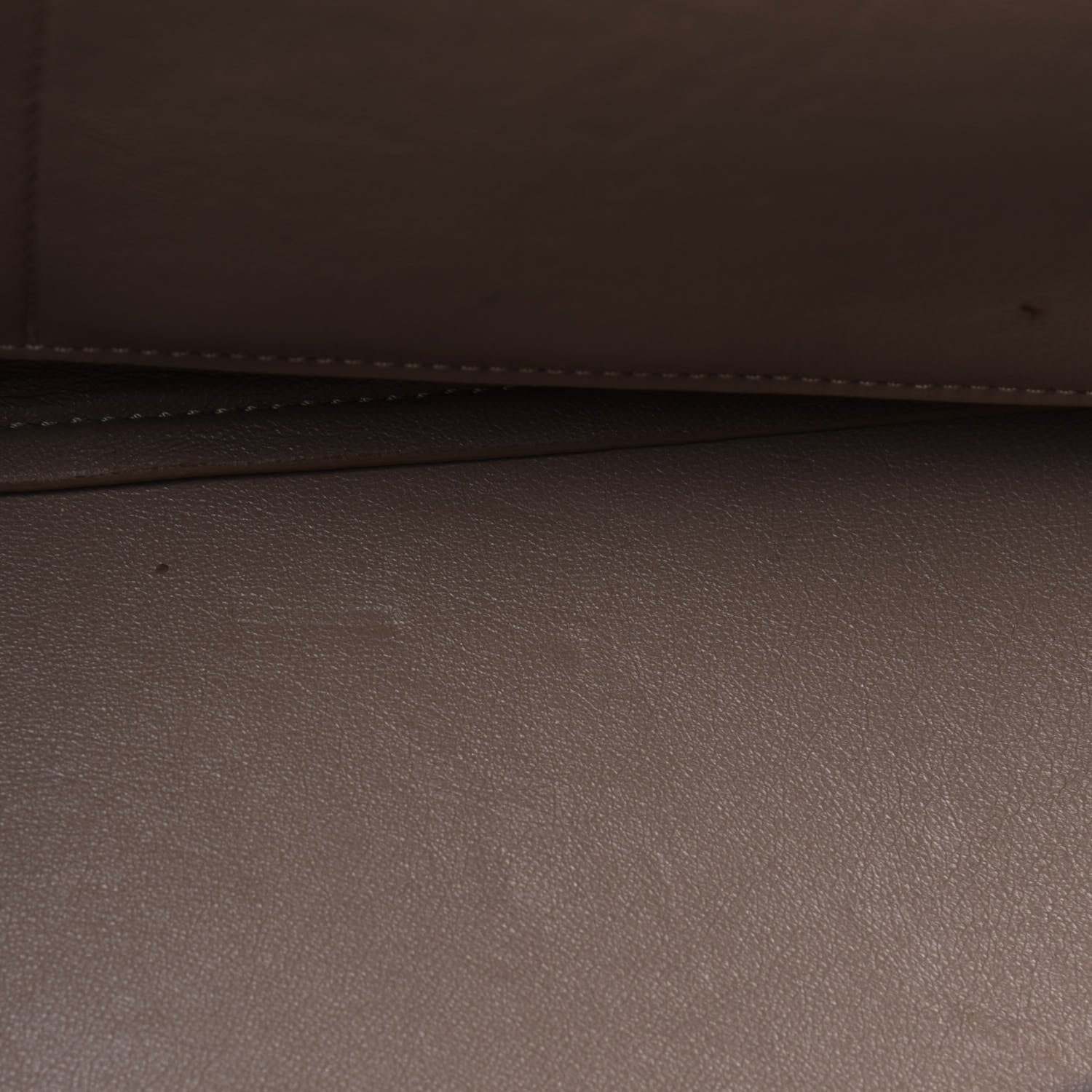 Celine Drummed Calfskin Suede Small Trapeze Dune 7 of 20