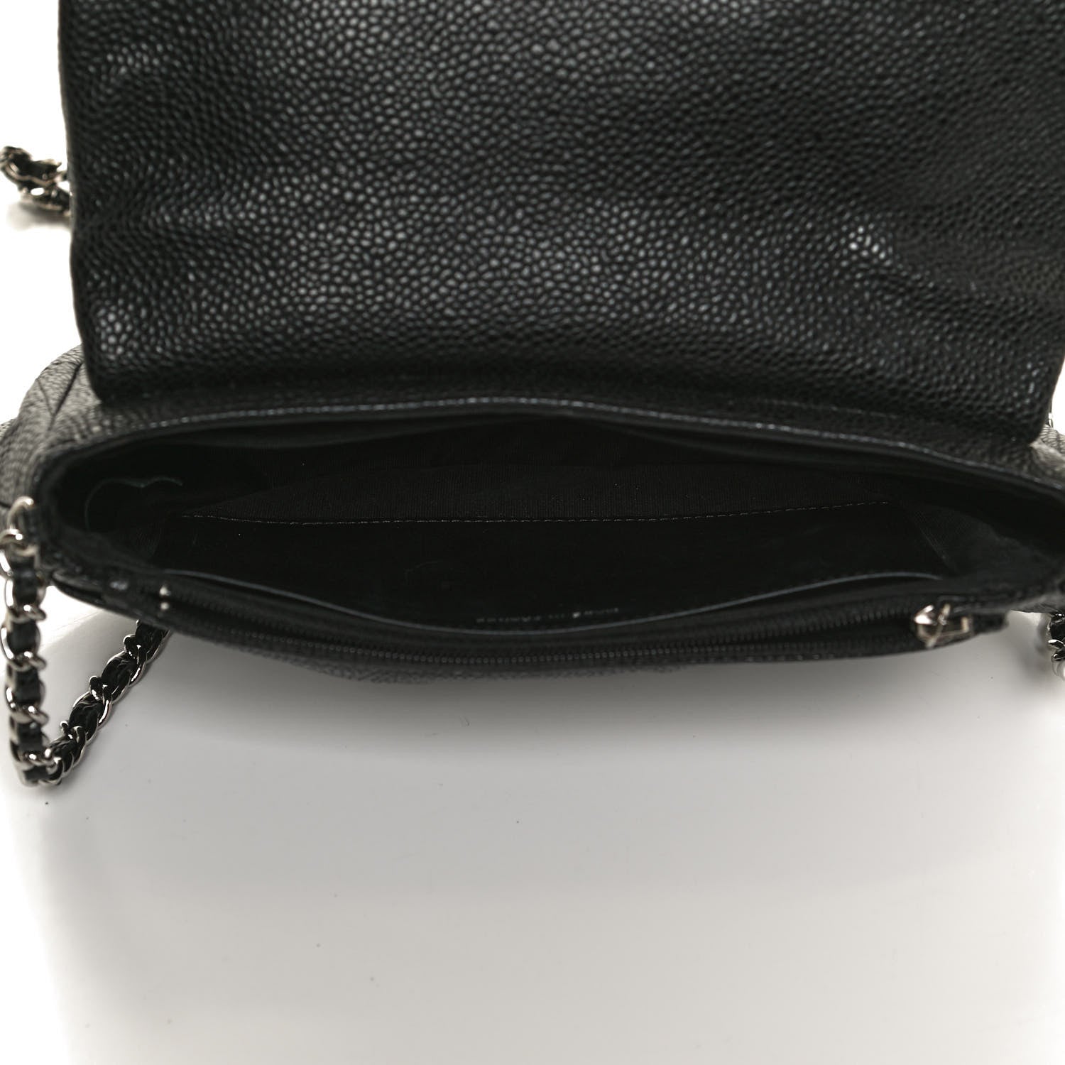 Chanel Caviar Half Moon Wallet On Chain WOC Black 5 of 13