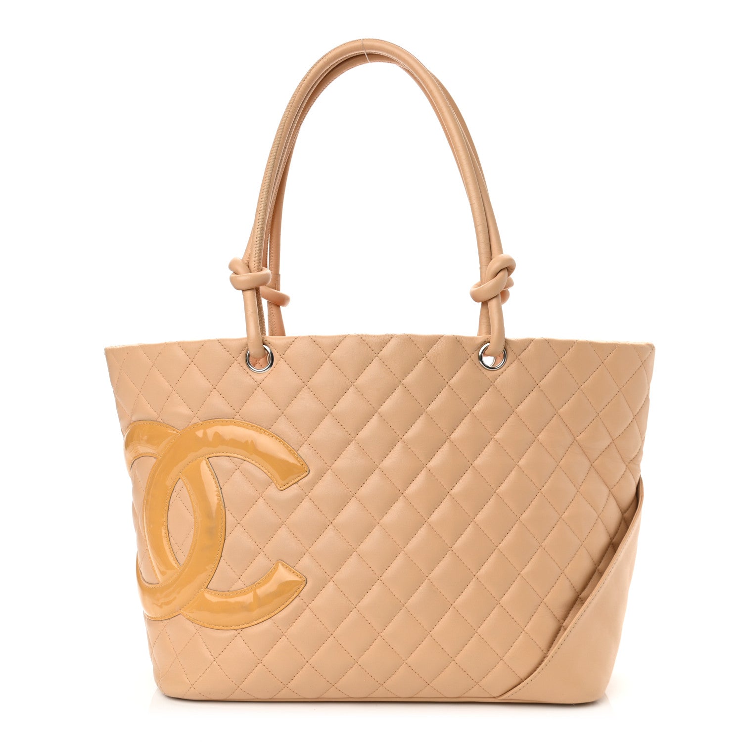 Chanel Calfskin Quilted Large Cambon Tote Beige 1 of 11