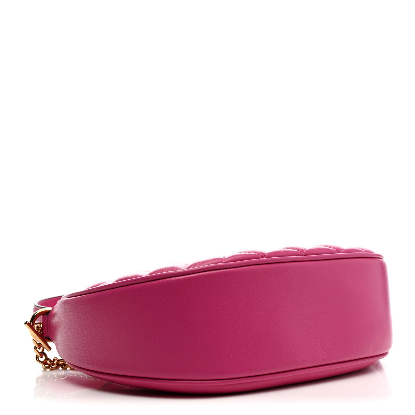 Nappa Quilted Medusa Shoulder Bag Fuchsia