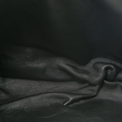 Khaite Glossy Calfskin Eelskin Embossed Medium Olivia Hobo Black 5 of 9