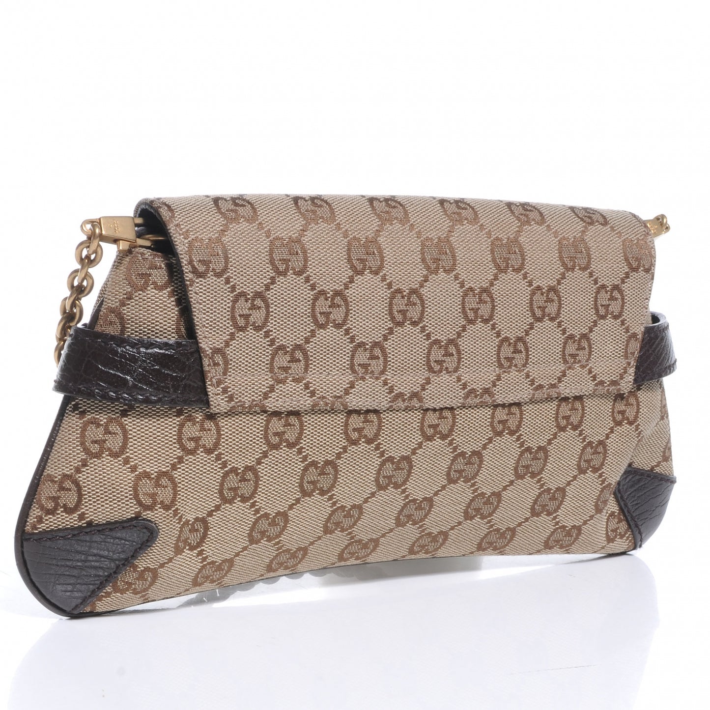Monogram GG Small Horsebit Clutch Ebony