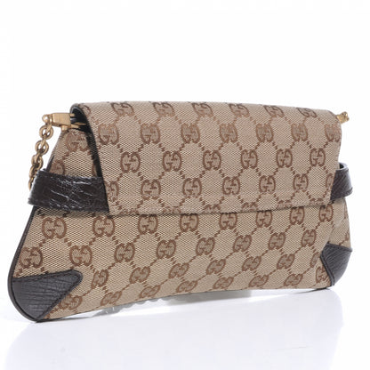 Gucci Monogram GG Small Horsebit Clutch Ebony 3 of 7