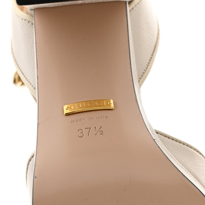Gucci Quentin Granada Kid Horsebit 25/60mm Platform Sandals 37.5 Mystic White 6 of 9
