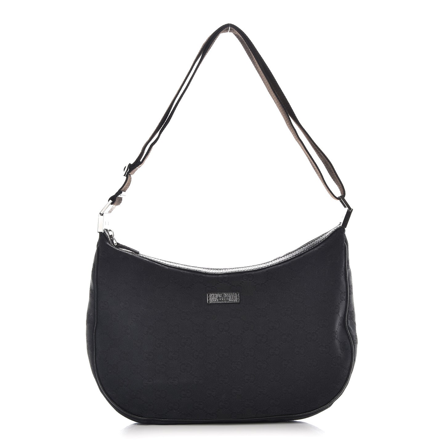 Monogram Medium Half Moon Hobo Black