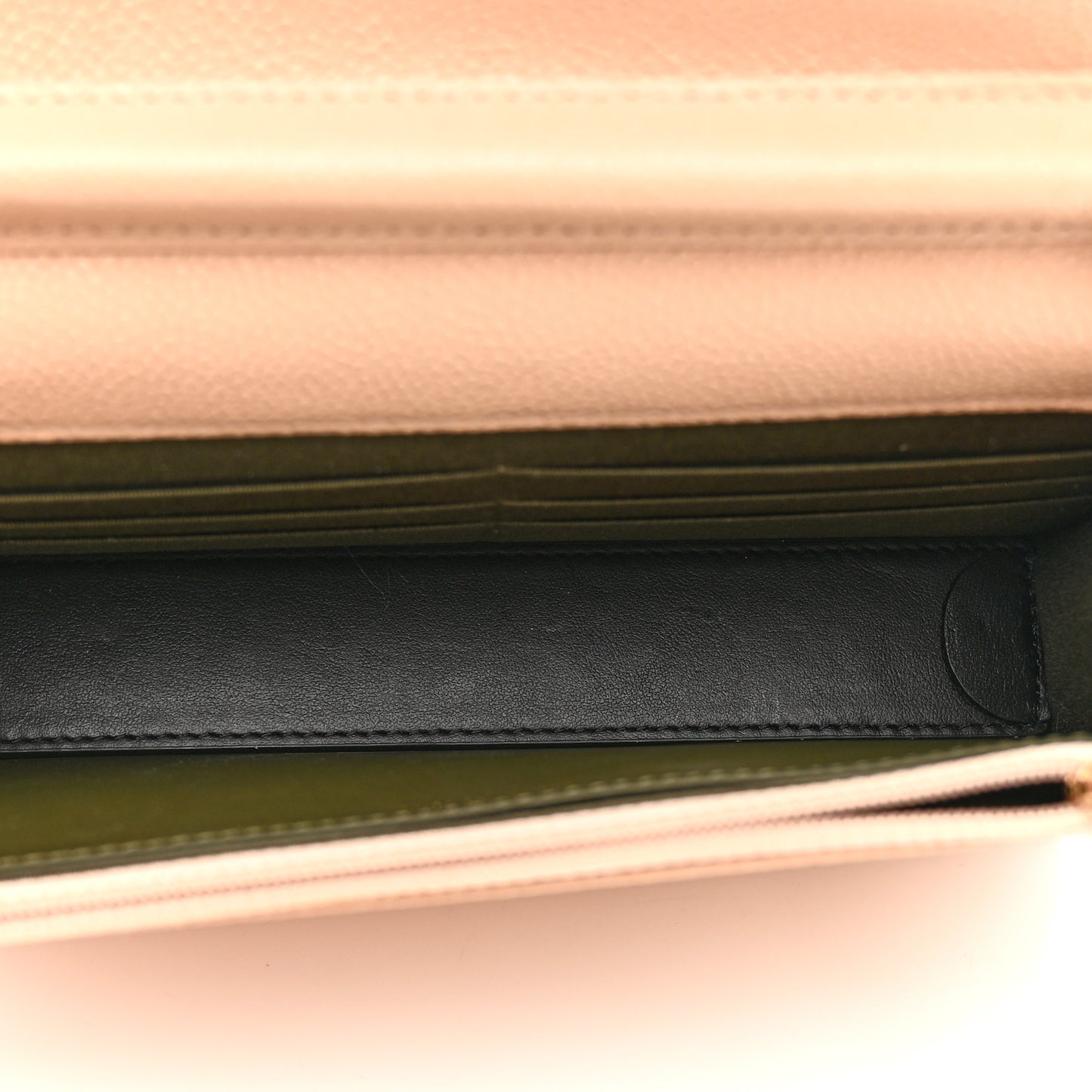 Caviar Quilted Boy Wallet On Chain WOC Light Beige
