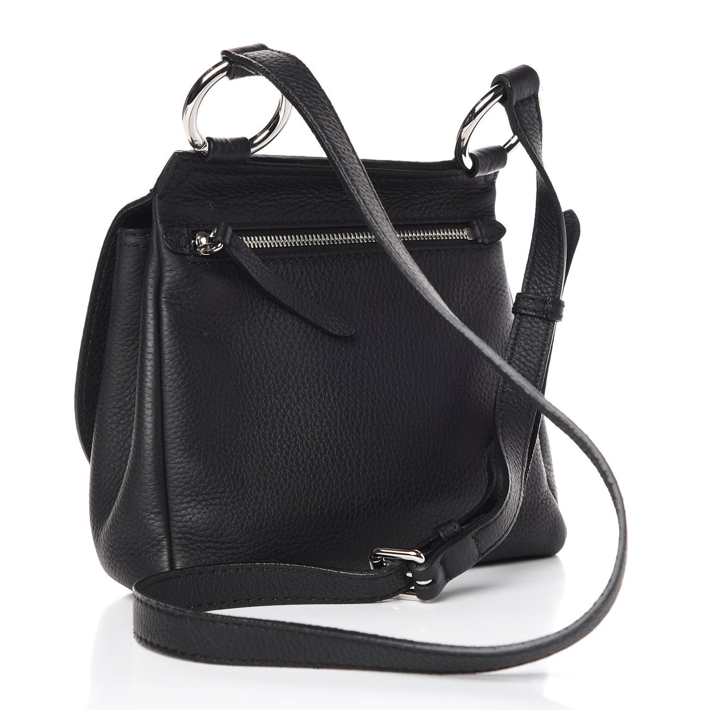 Soft Grain Calfskin Baby Bridle Saddle Bag Black