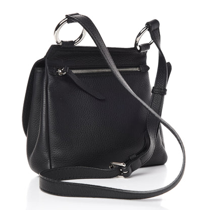 Burberry Soft Grain Calfskin Baby Bridle Saddle Bag Black 3 of 14