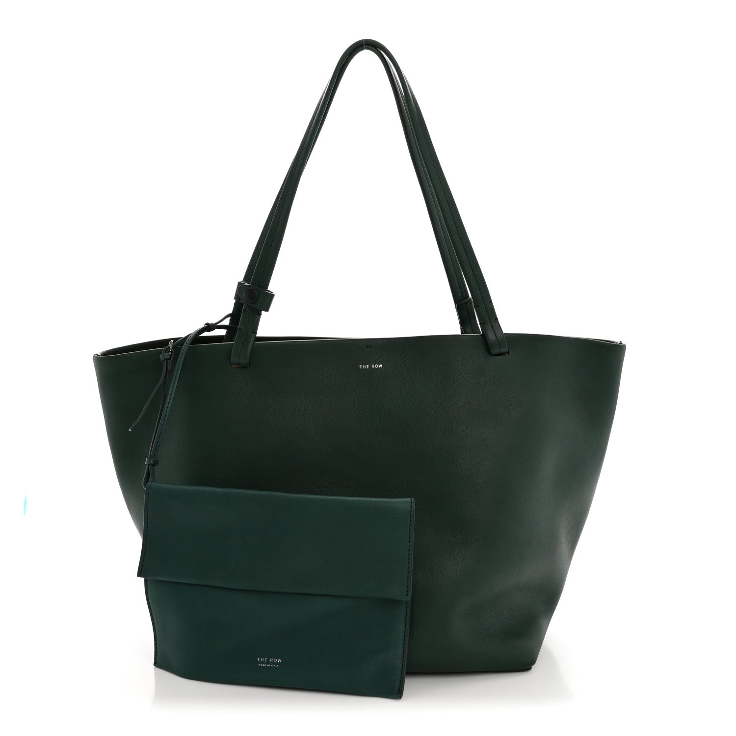 The Row Polished Saddle Calfskin Park Tote Three Cyprus 3 of 10