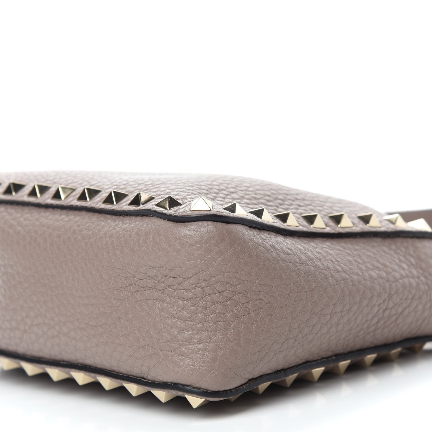 Valentino Garavani Pebbled Calfskin Mini Rockstud Flip-Lock Messenger Bag Poudre 9 of 9