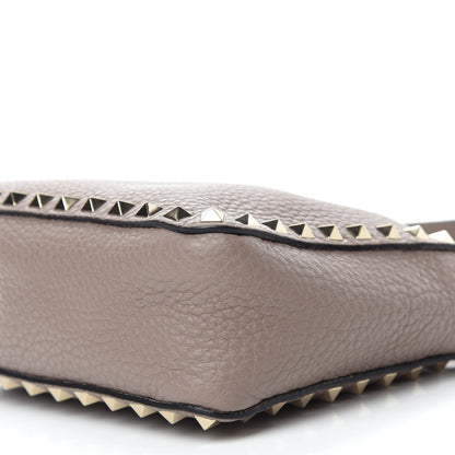 Valentino Garavani Pebbled Calfskin Mini Rockstud Flip-Lock Messenger Bag Poudre 9 of 9
