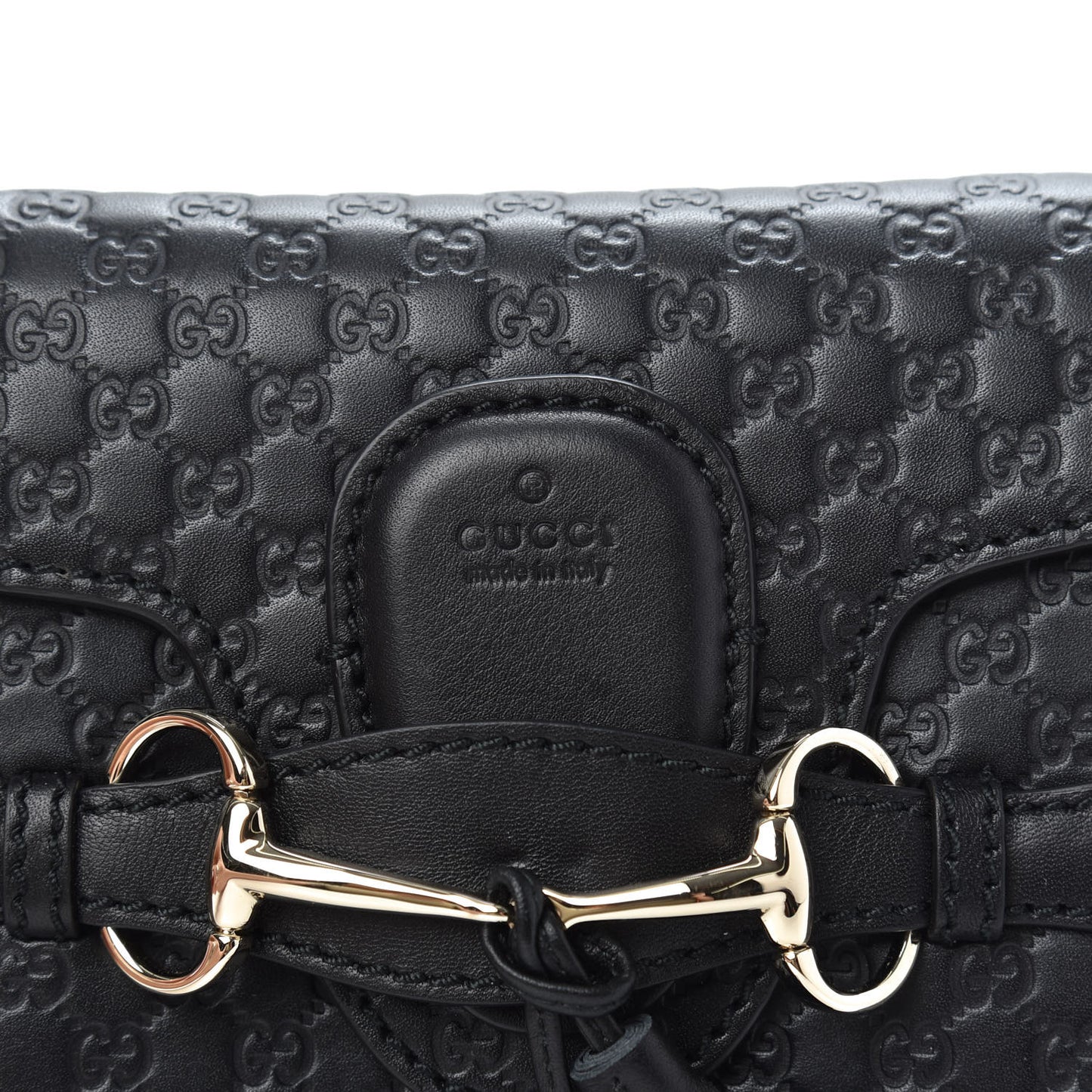 Microguccissima Mini Emily Shoulder Bag Black