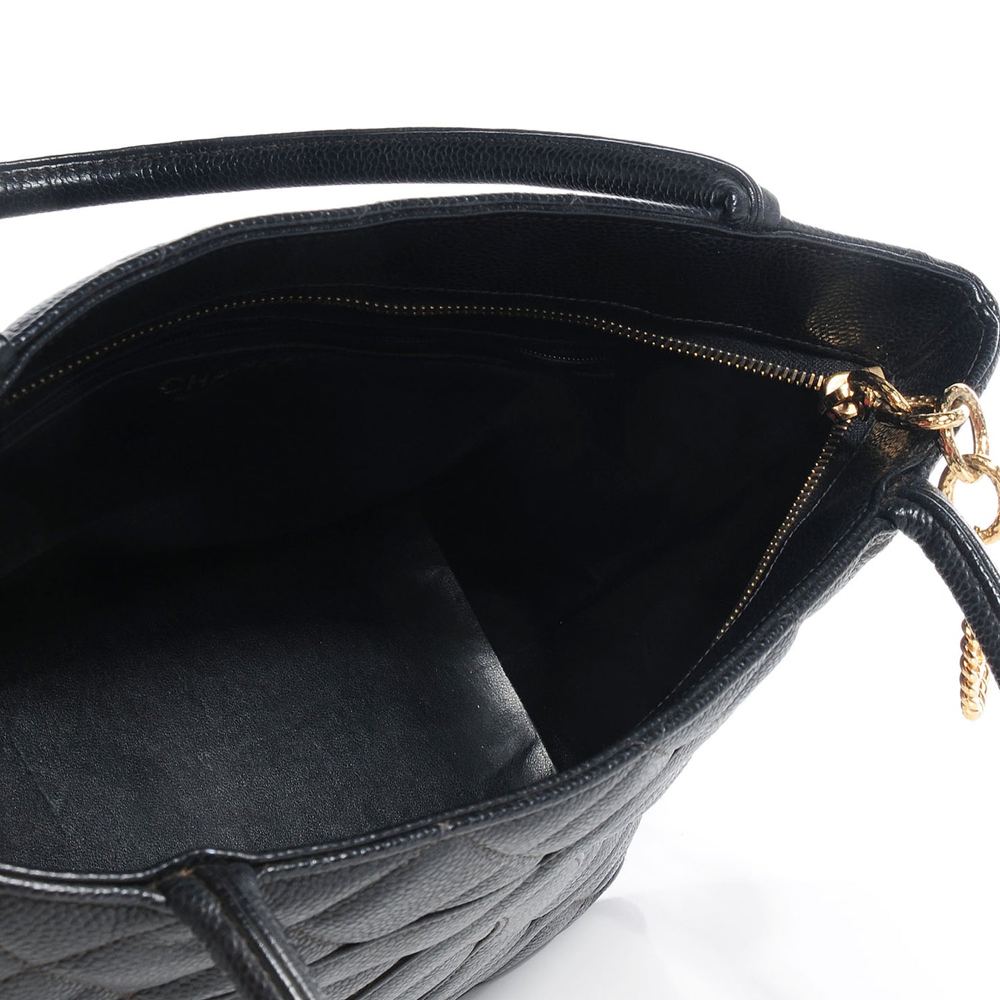 Caviar Medallion Tote Black