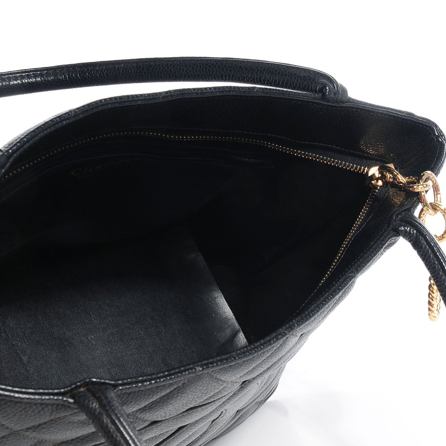 Chanel Caviar Medallion Tote Black 5 of 7