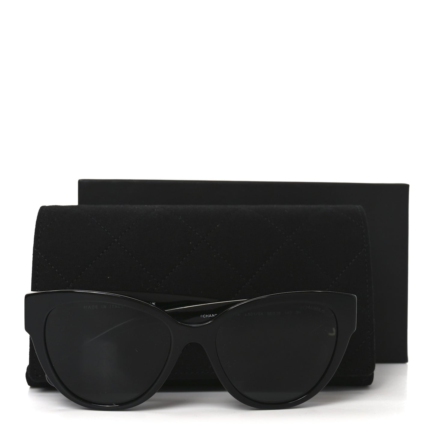 Acetate Enamel Heart Butterfly Sunglasses 5477-A Black