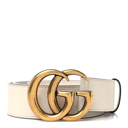 Gucci Calfskin Double G 40mm Belt 90 36 White 1 of 6