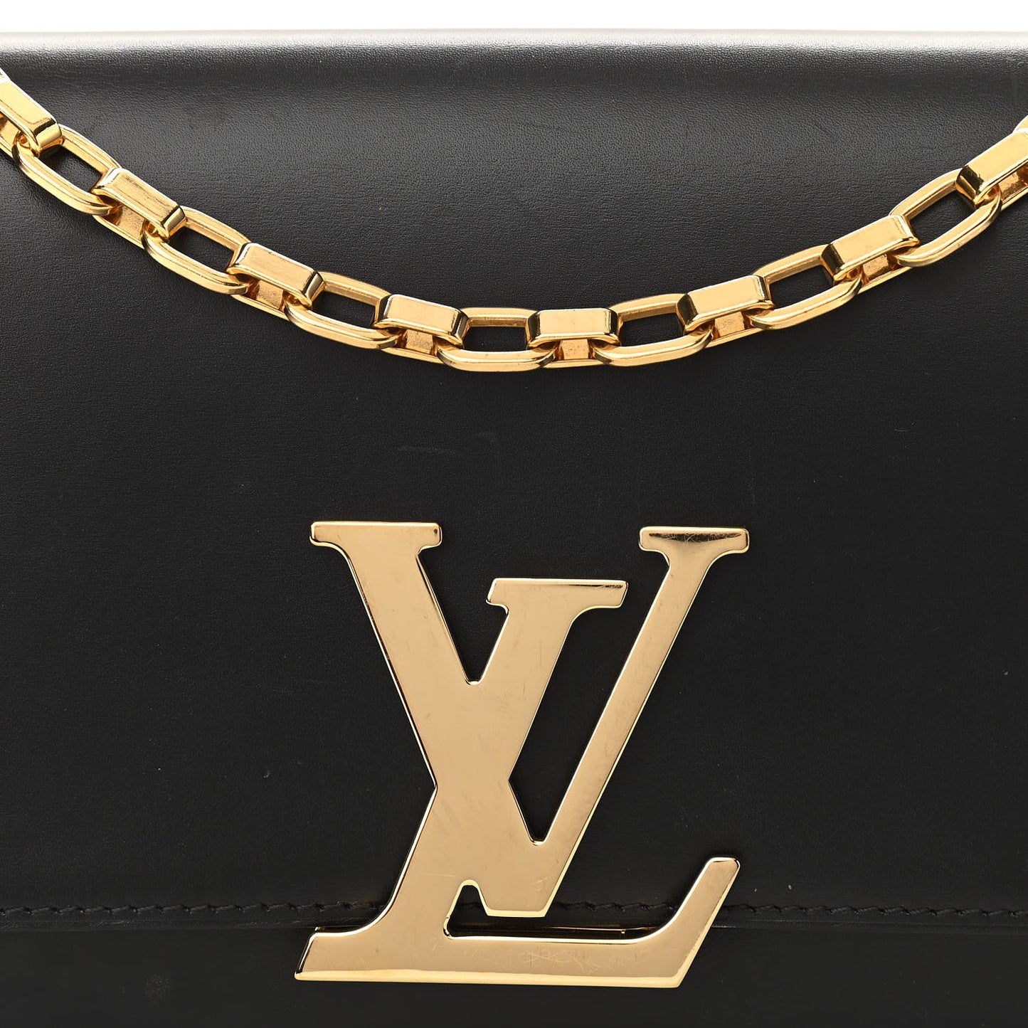 Calfskin Chain Louise MM Black