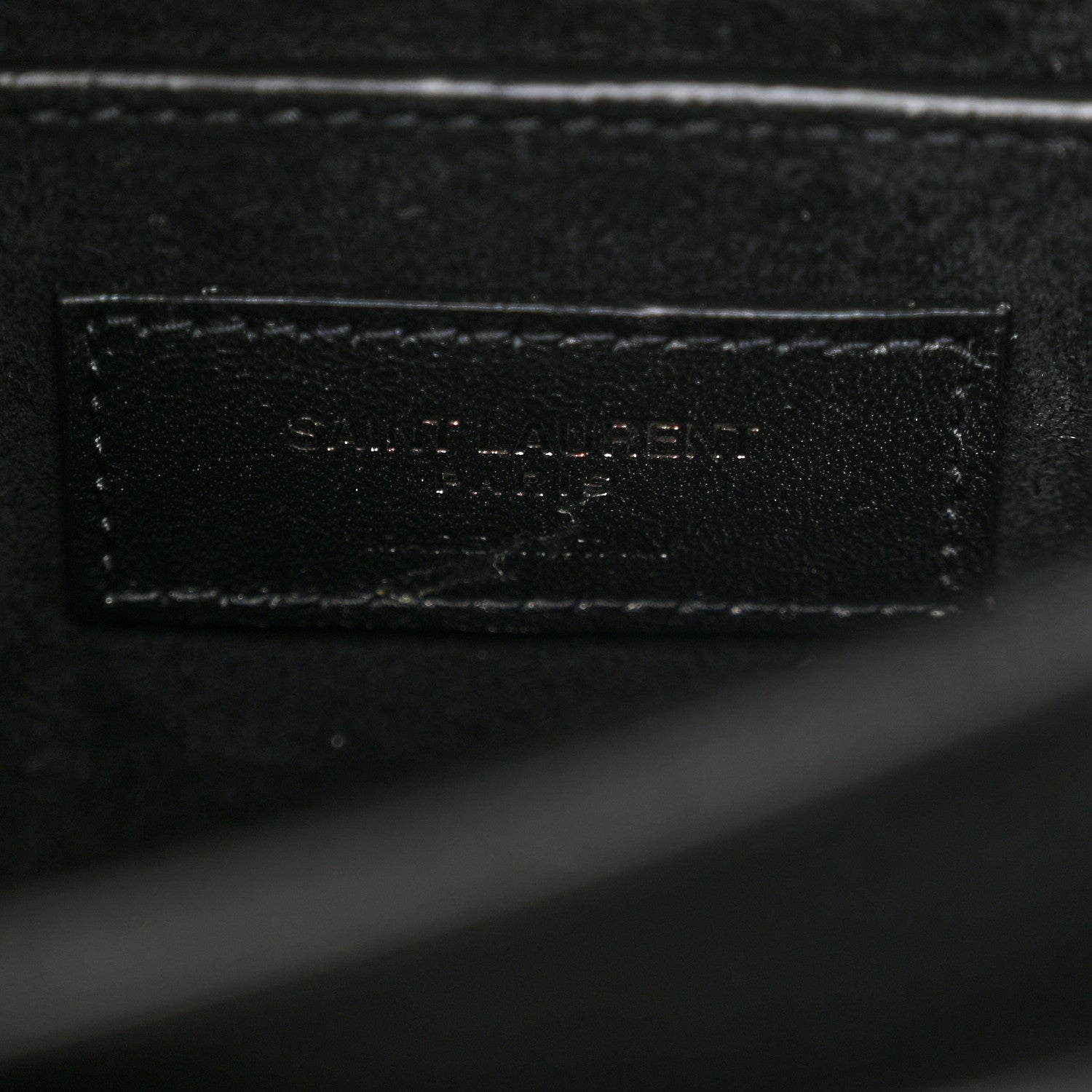 Saint Laurent Calfskin Medium Monogram Monochrome Sunset Black 6 of 9