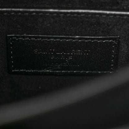 Saint Laurent Calfskin Medium Monogram Monochrome Sunset Black 6 of 9