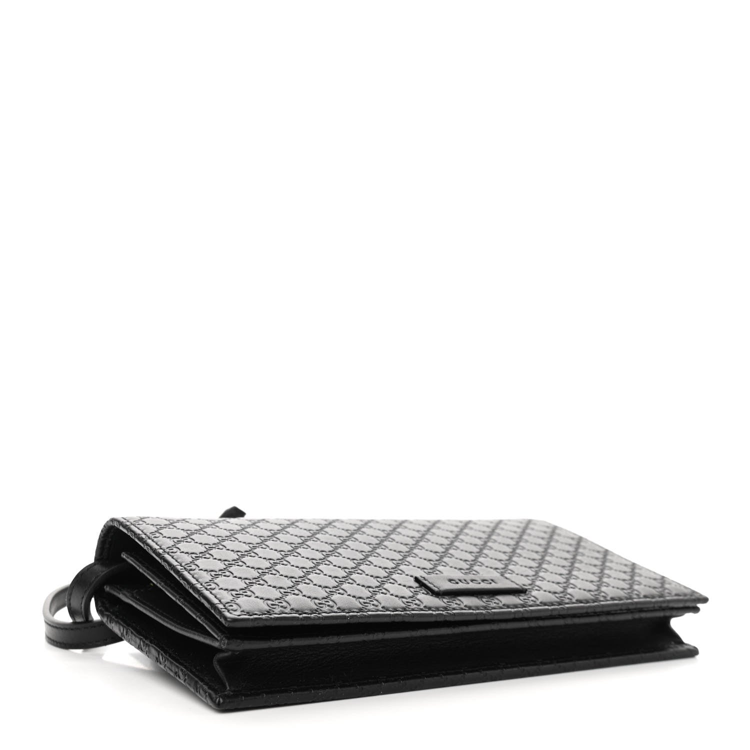 Gucci Microguccissima Crossbody Wallet Black 3 of 9