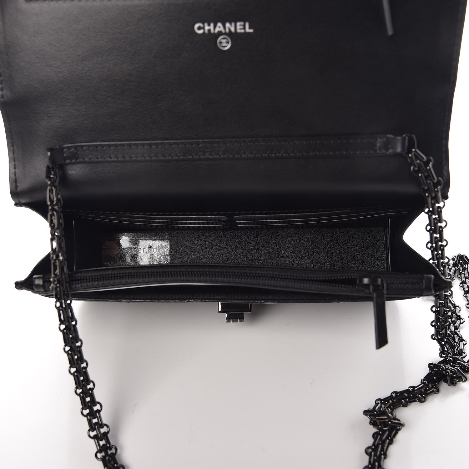 Chanel Aged Calfskin Quilted Reissue Wallet On Chain WOC So Black 5 of 9