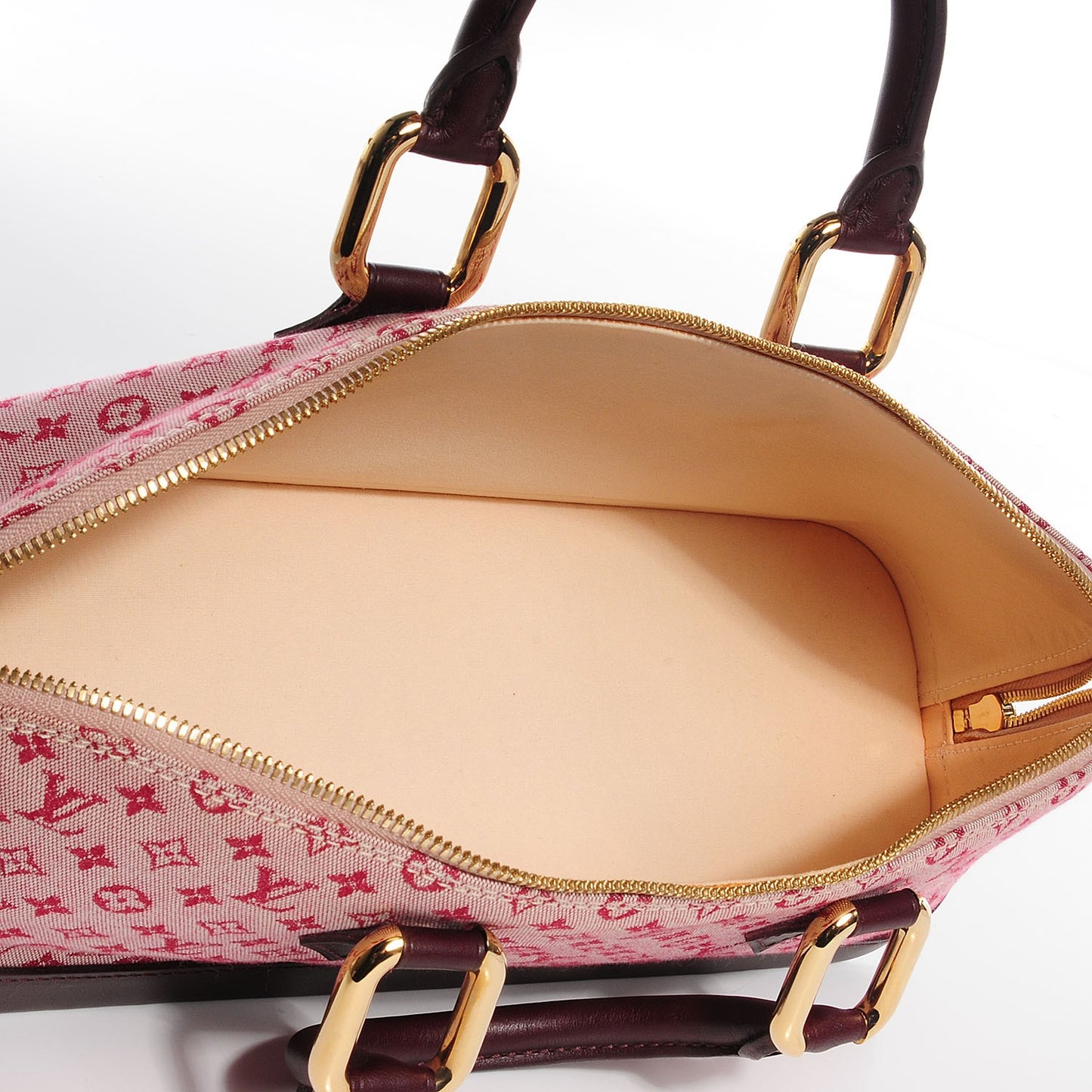 Mini Monogram Alma Long Cherry