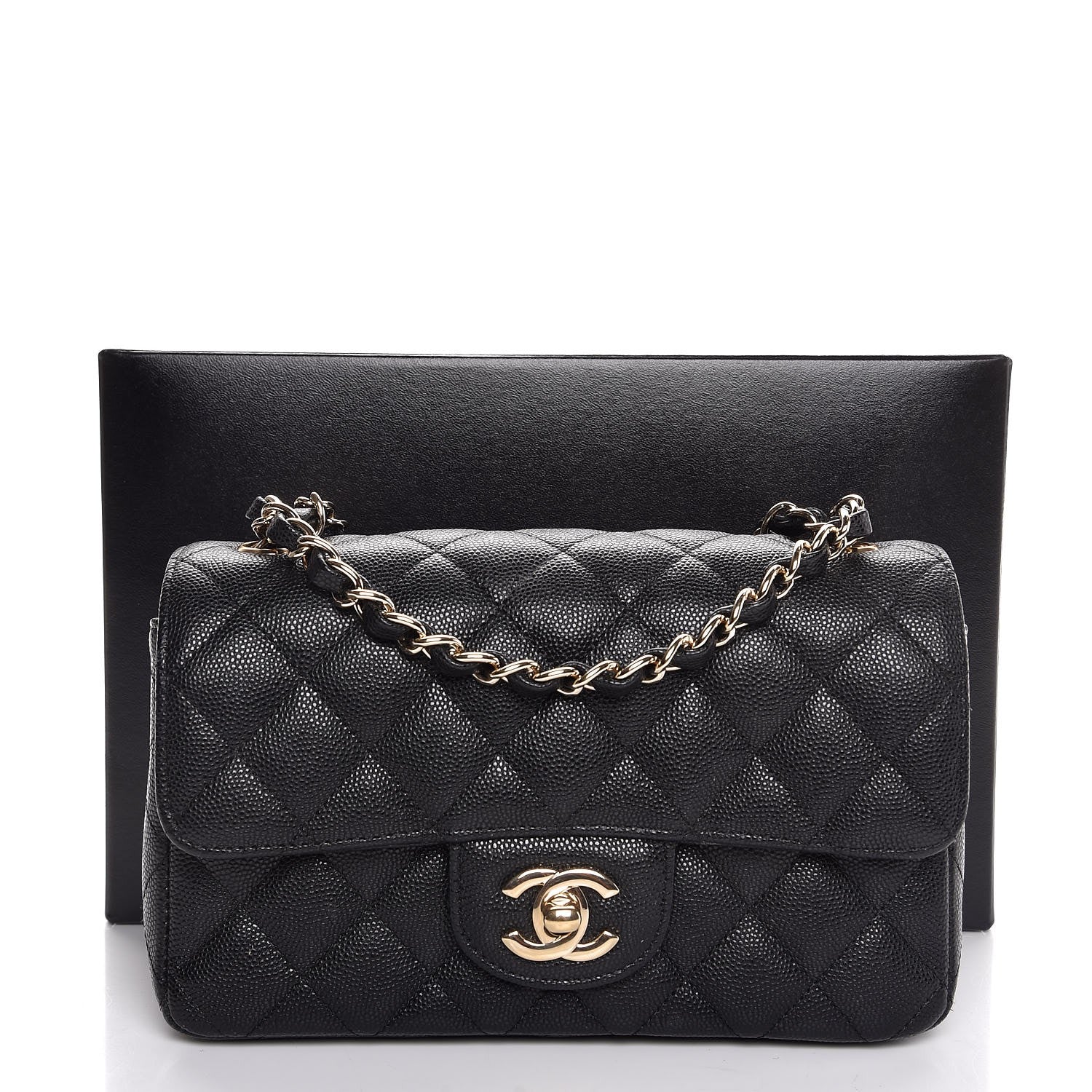 Chanel Caviar Quilted Mini Rectangular Flap Black 8 of 8