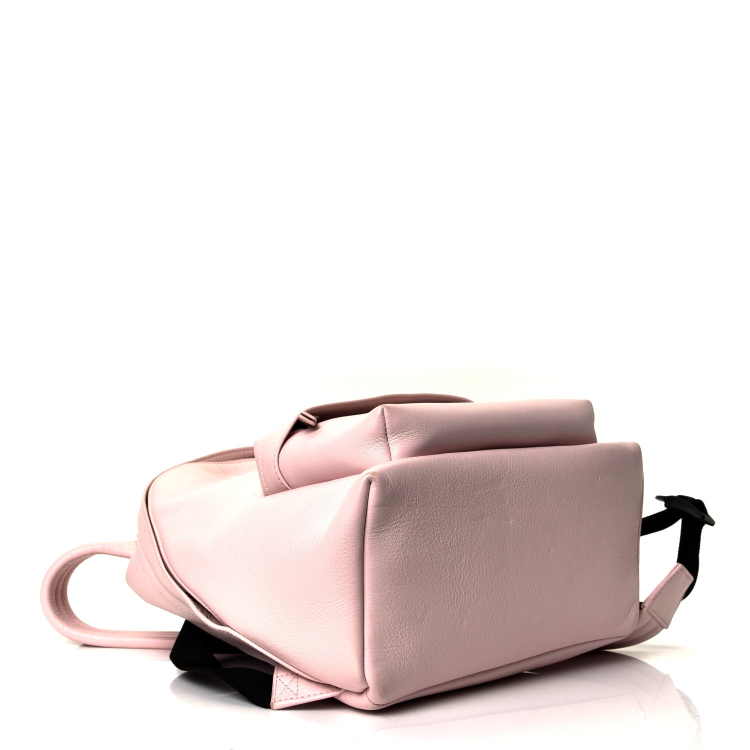 Balenciaga Smooth Calfskin Logo Small Everyday Backpack Light Rose Black 3 of 4