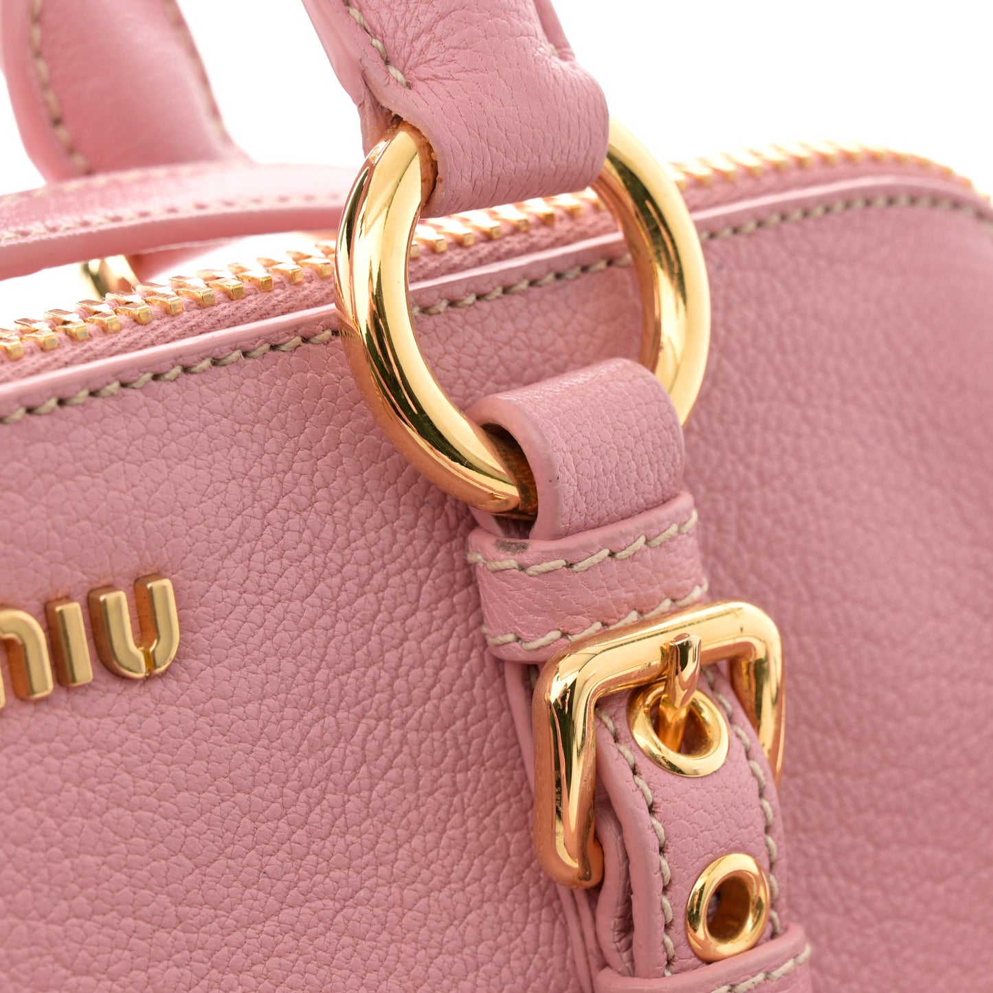Goatskin Madras Bowling Bag Rosa