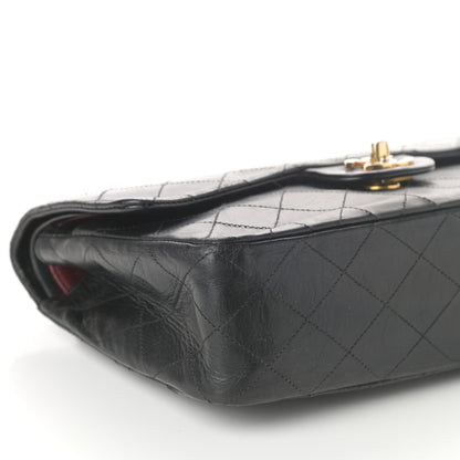 Chanel Lambskin Quilted Medium Double Flap Black 11 of 15