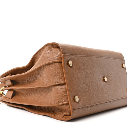 Saint Laurent Grained Calfskin Small Supple Sac De Jour Cinnamon 9 of 10