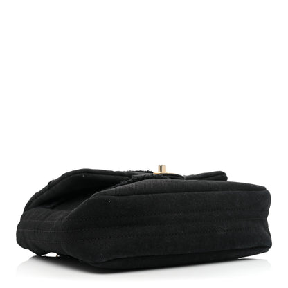 Chanel Denim Coco Flap Black 4 of 21