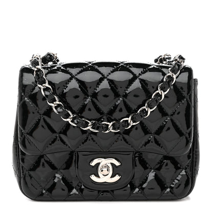 Chanel Patent Calfskin Quilted Mini Square Flap Black 1 of 13