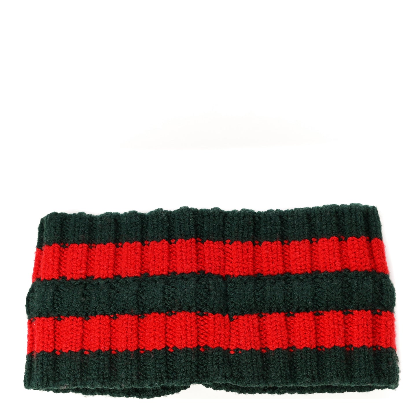 Wool Web Headband M Green Red