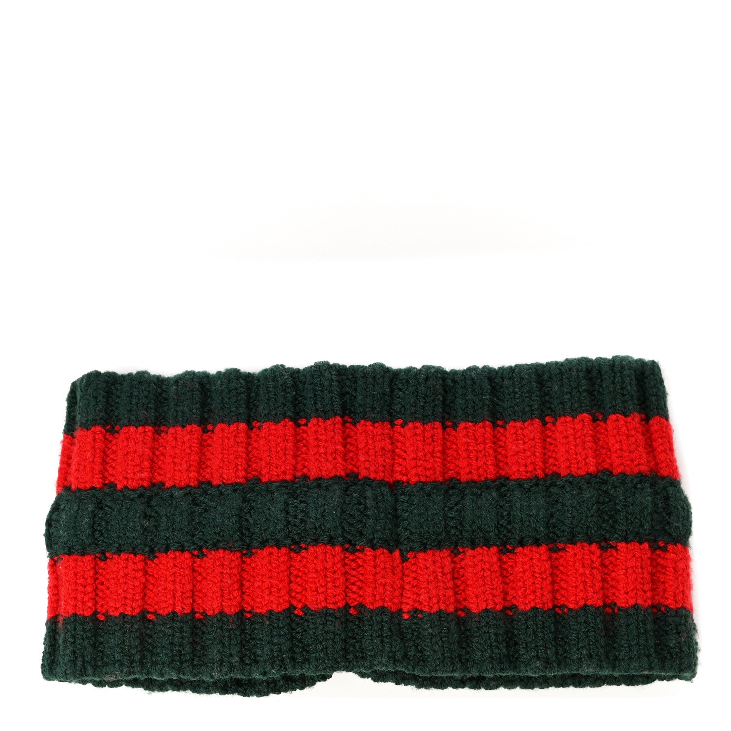 Gucci Wool Web Headband M Green Red 2 of 7