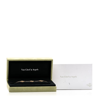 Van Cleef & Arpels 18K Yellow Gold 5 Motifs Vintage Alhambra Bracelet 4 of 4