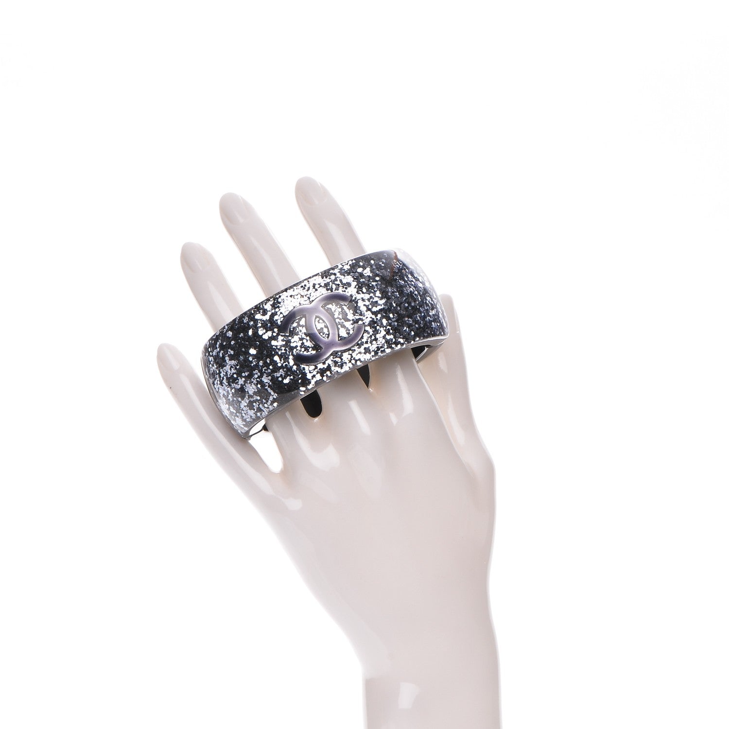 Chanel Resin Glitter CC Bangle 2 of 6
