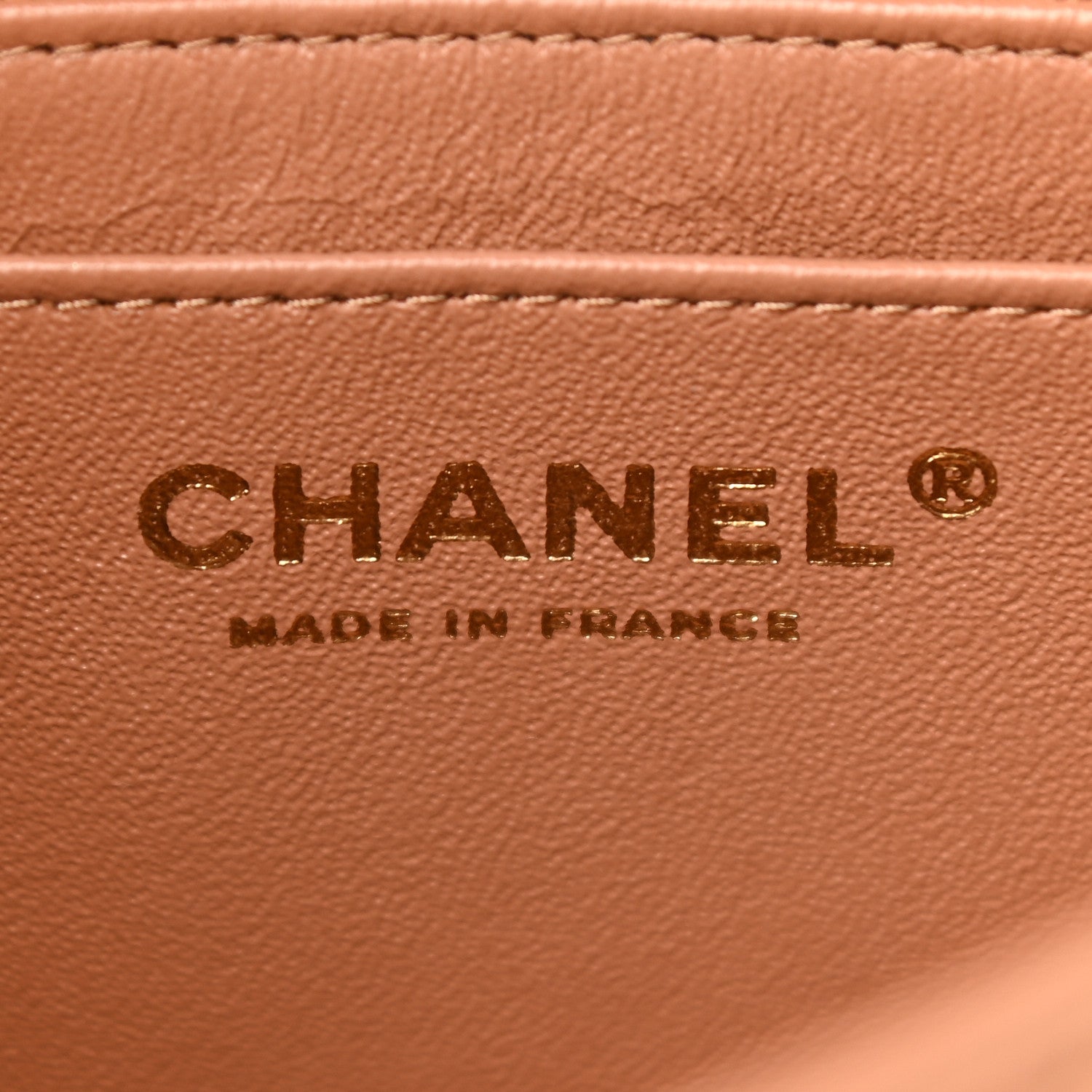 Chanel Lambskin Quilted Mini Square Flap Brown 6 of 9