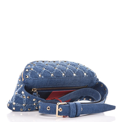 Valentino Garavani Denim Rockstud Spike Belt Bag 95 Denim 3 of 8