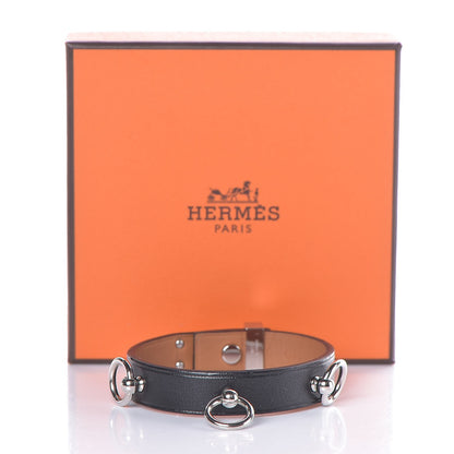 Hermes Swift Mini Dog Rings Bracelet T2 Black 7 of 7
