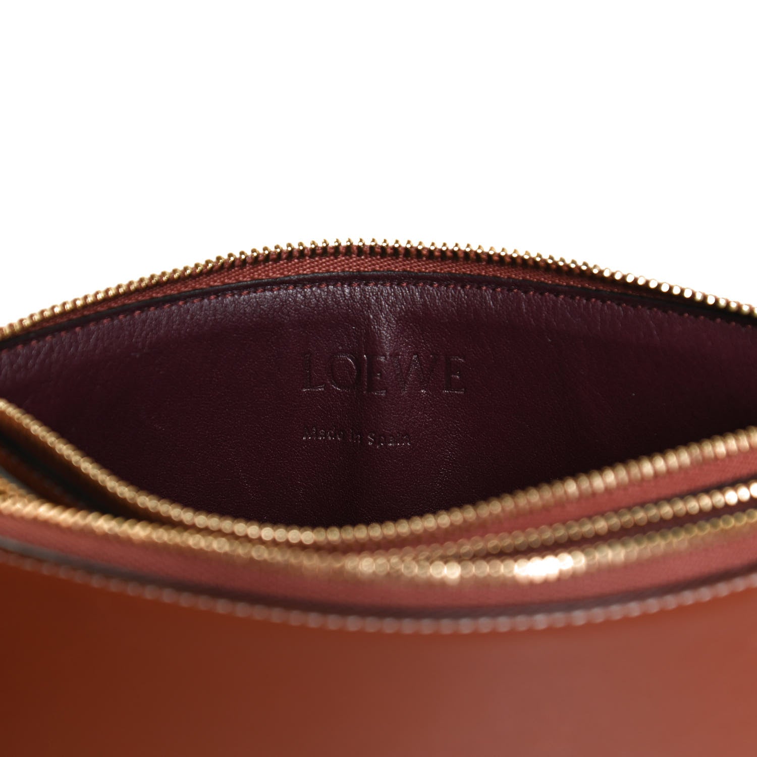 Loewe Calfskin Gate Double Zip Pouch Crossbody Brick 6 of 12