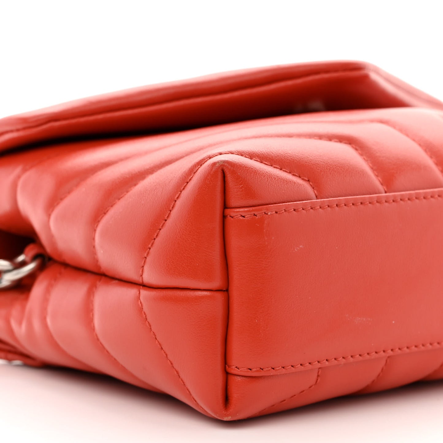 Calfskin Y Quilted Monogram Toy Loulou Crossbody Bag Coral