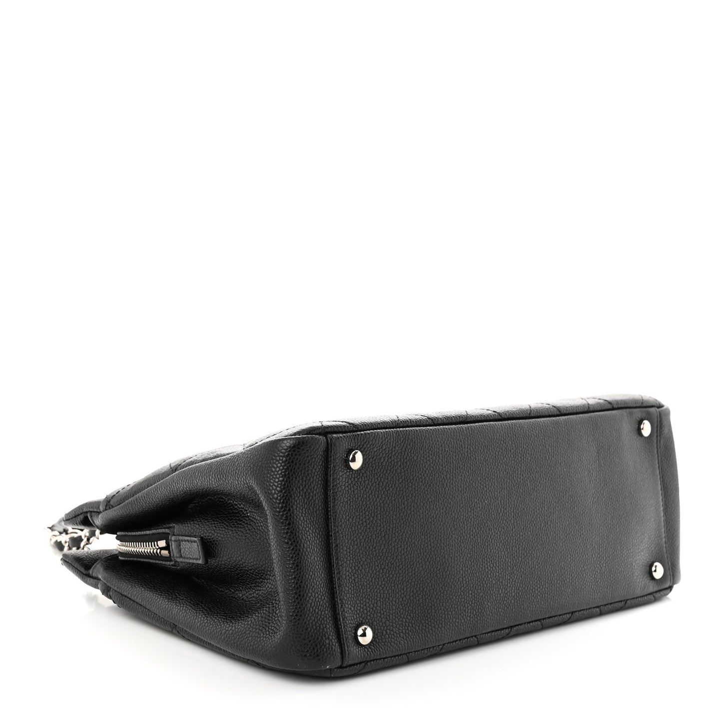 Caviar Quilted Timeless CC Soft Tote Black