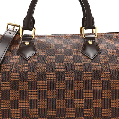 Louis Vuitton Damier Ebene Speedy Bandouliere 30 8 of 10